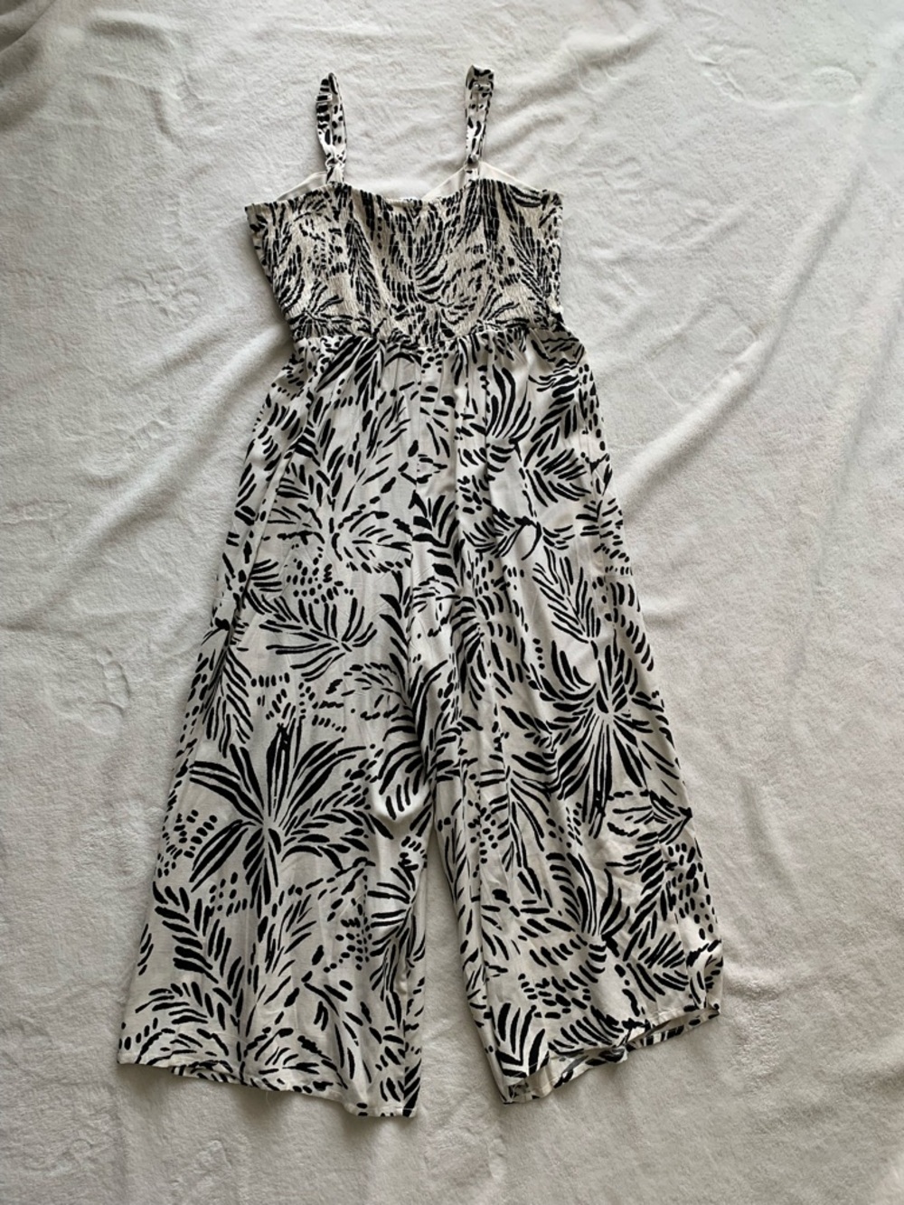Luxology Black & White Printed Strap Jumpsuit - Picture 3 of 5